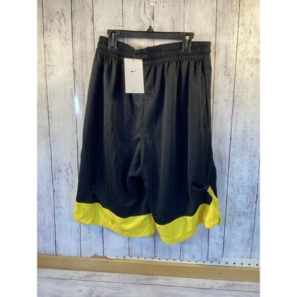 Preppy Streetwear Coquette Utility Nike Men's Dri-Fit Shorts Black/Yellow Medium - Picture 1 of 3